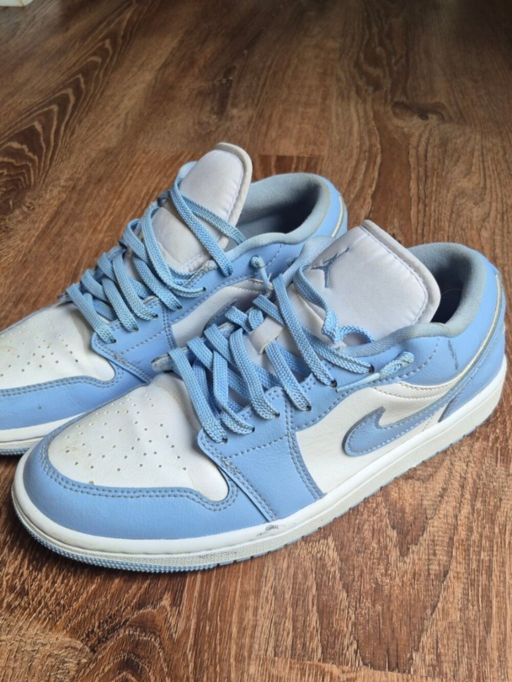 Nike Air Jordan 1 Low White Aluminum Women's Sneakers 8.5
